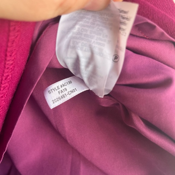 J. Crew Women’s Wool Blend Side Walk Pull On Fuchsia Mini Skirt Size 14 - Picture 6 of 7